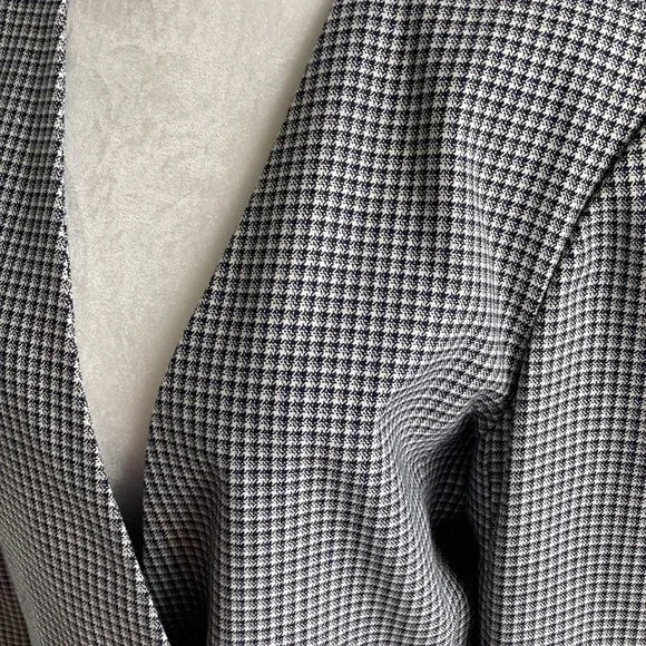 Vintage Chad Stevens Herringbone Wear to Work Boxy Oversized Blazer Size 10 - Picture 7 of 13